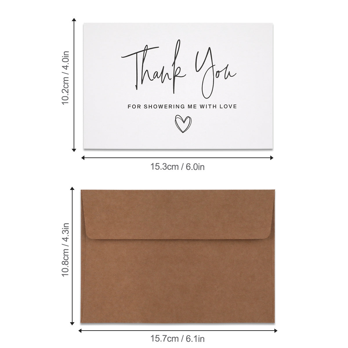 Thank You For Showering Me With Love Cards, Box of 30 (Copy)