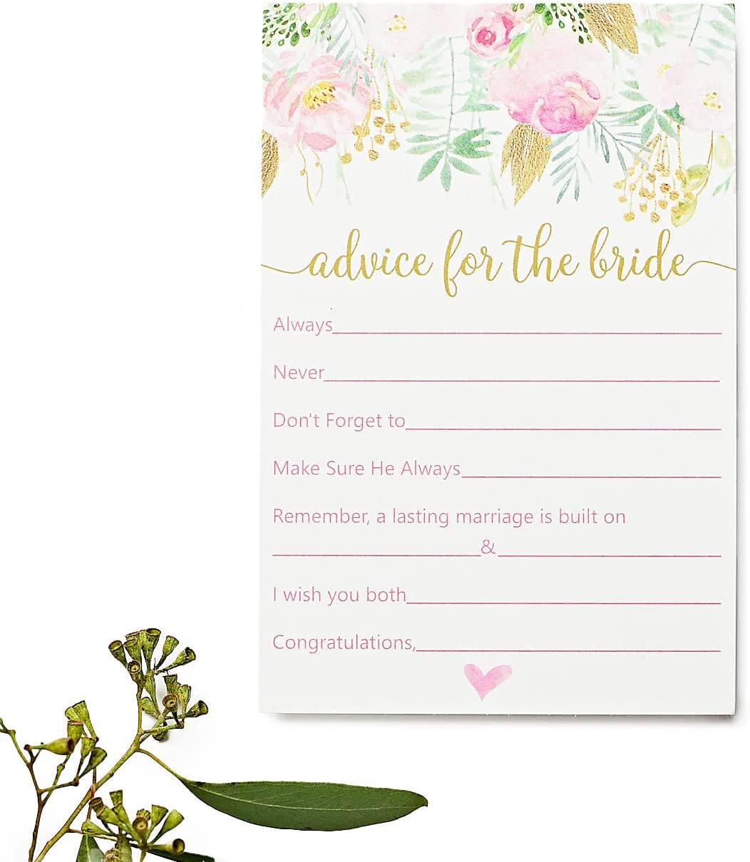 All Ewired Up 50 Advice for The Bride Cards, Bridal Shower Game and Activity, Unique, Fun and Easy to Play