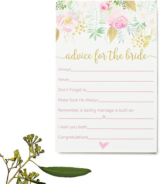 All Ewired Up 50 Advice for The Bride Cards, Bridal Shower Game and Activity, Unique, Fun and Easy to Play