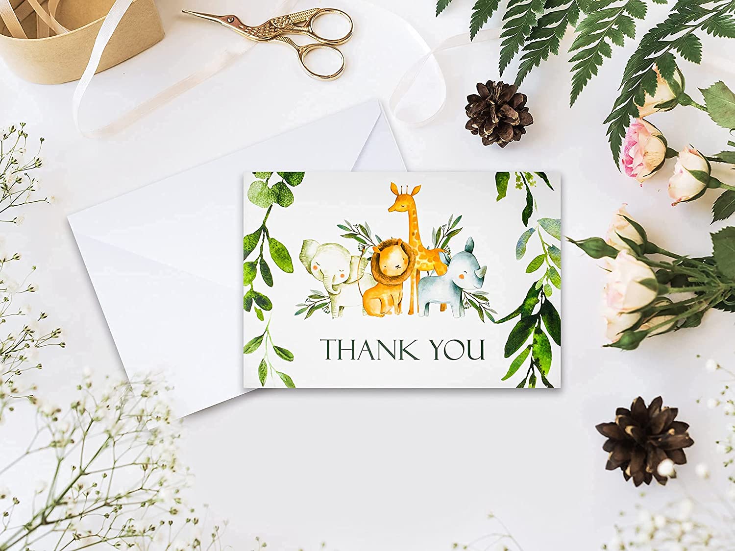 Safari Thank You Cards