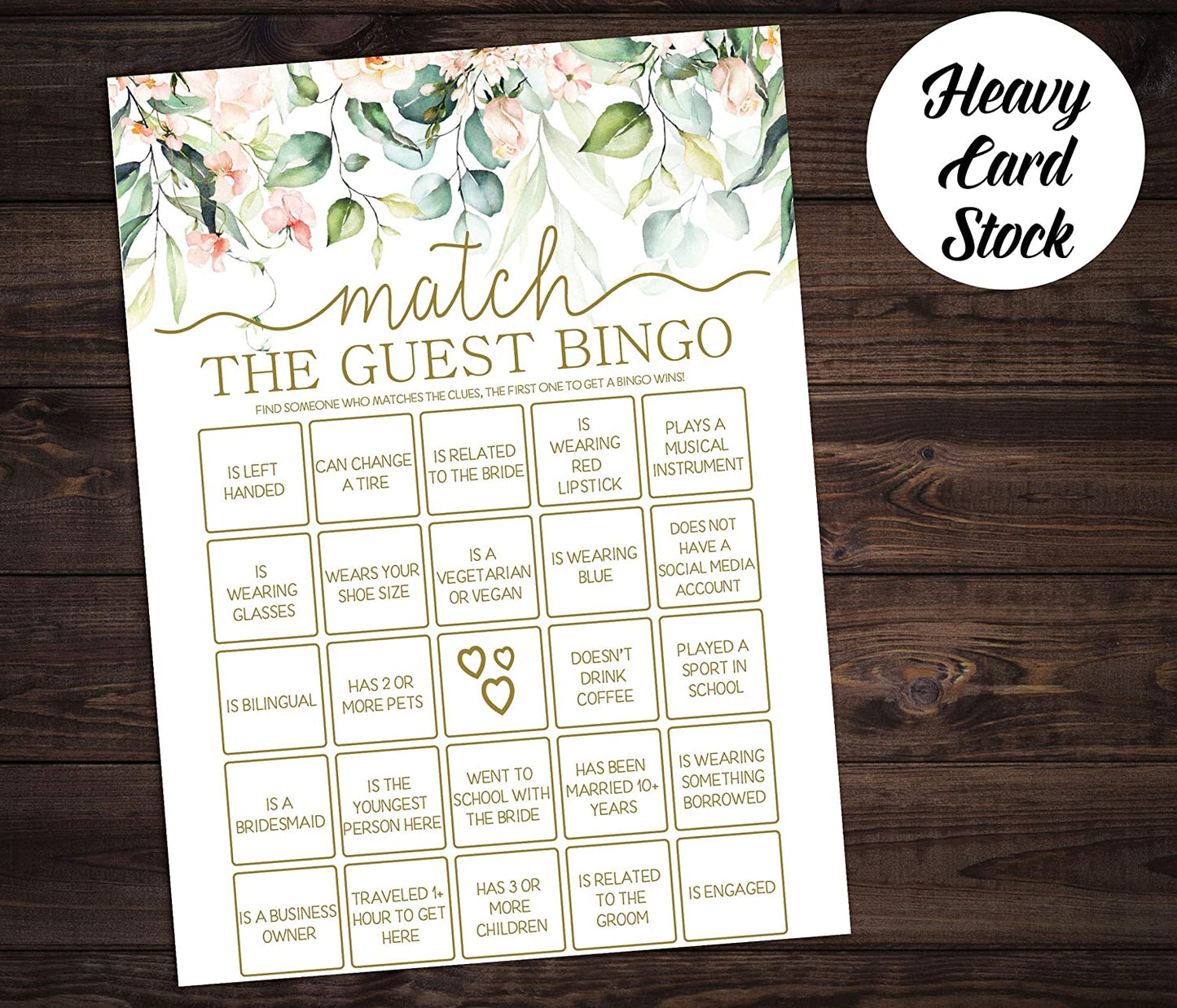 Bridal Shower Bachelorette Games, Floral Watercolor Greenery Gold, He Said She Said, Find The Guest Quest, Would She Rather, What's In Your Phone Game, 25 games each…