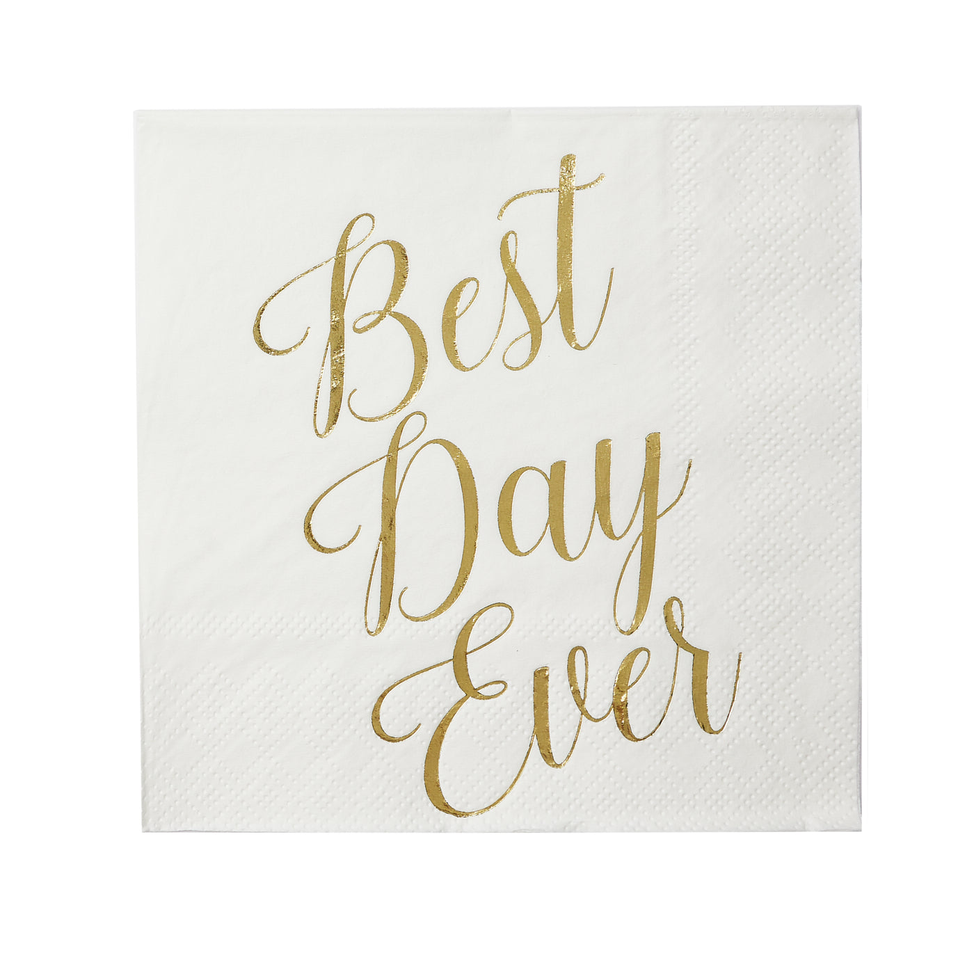 100 Pcs "Best Day Ever" Napkins - 3-Ply