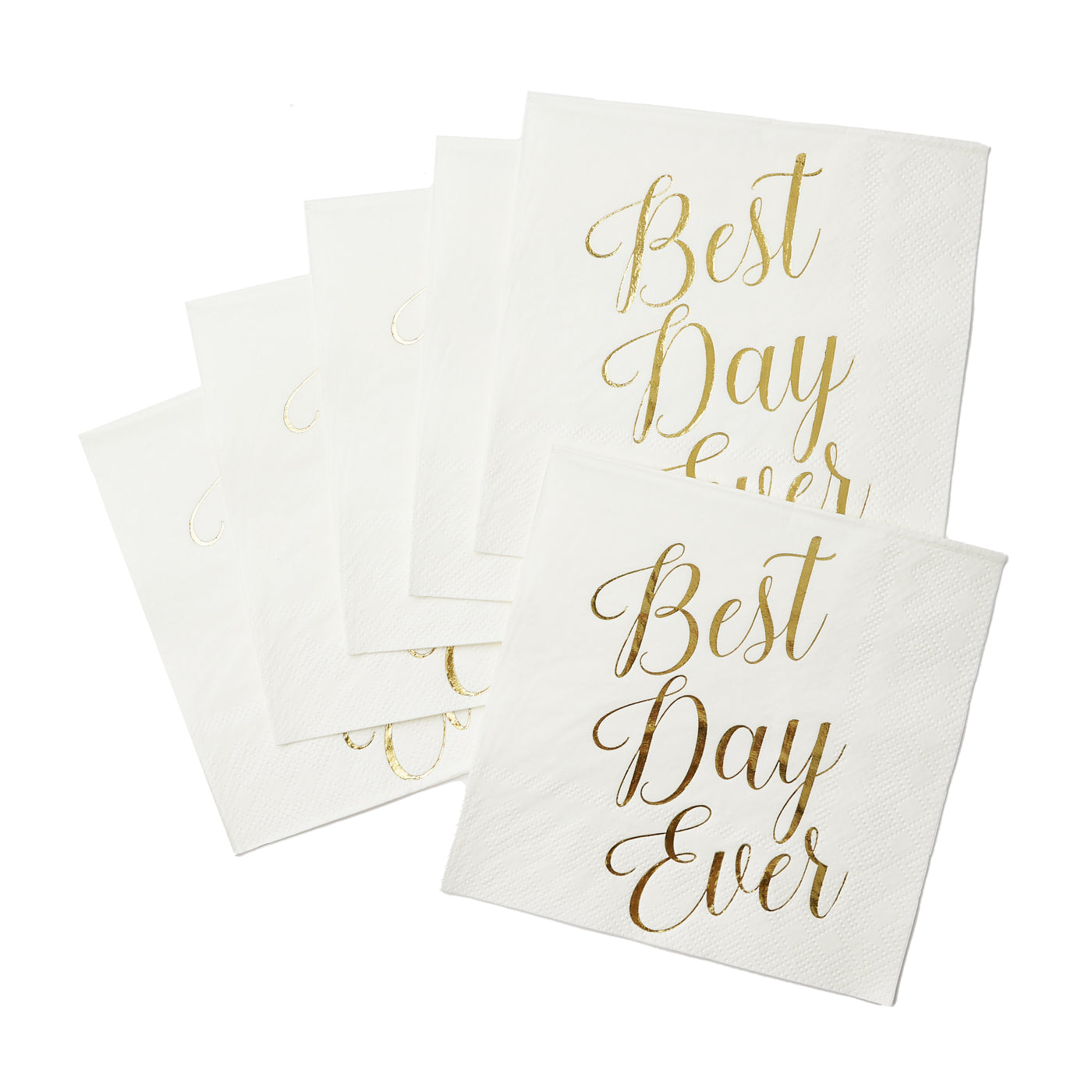 100 Pcs "Best Day Ever" Napkins - 3-Ply