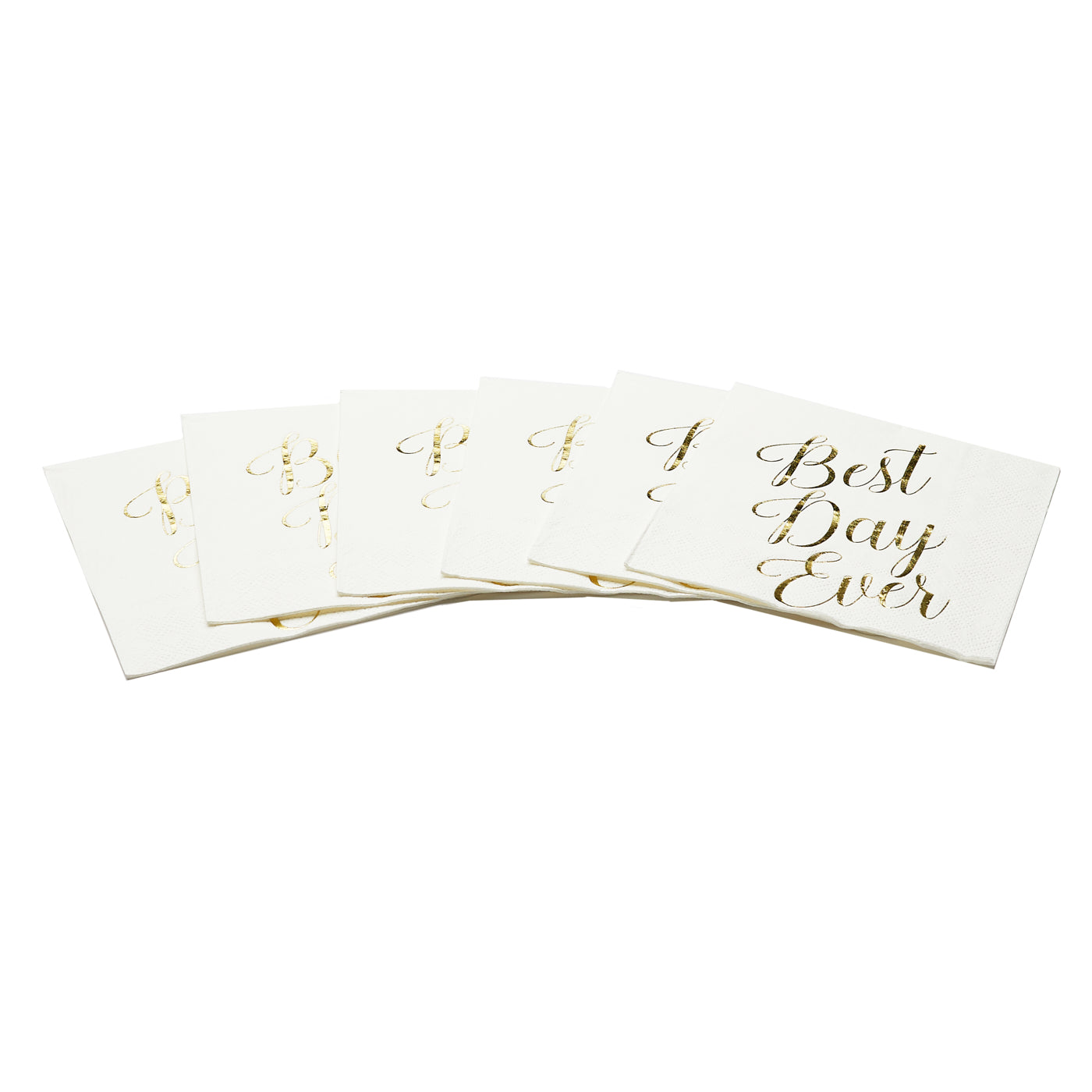 100 Pcs "Best Day Ever" Napkins - 3-Ply