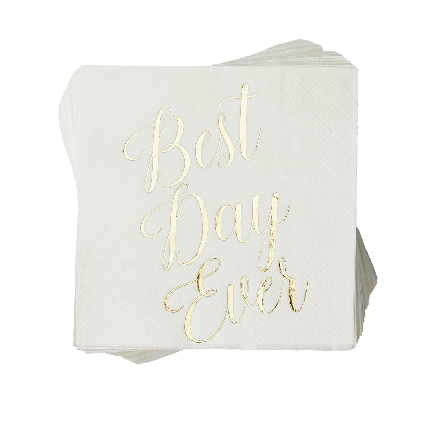 100 Pcs "Best Day Ever" Napkins - 3-Ply