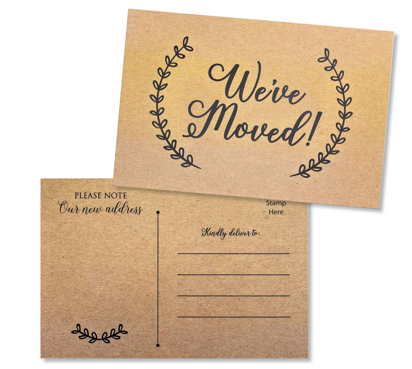 We've Moved Postcards